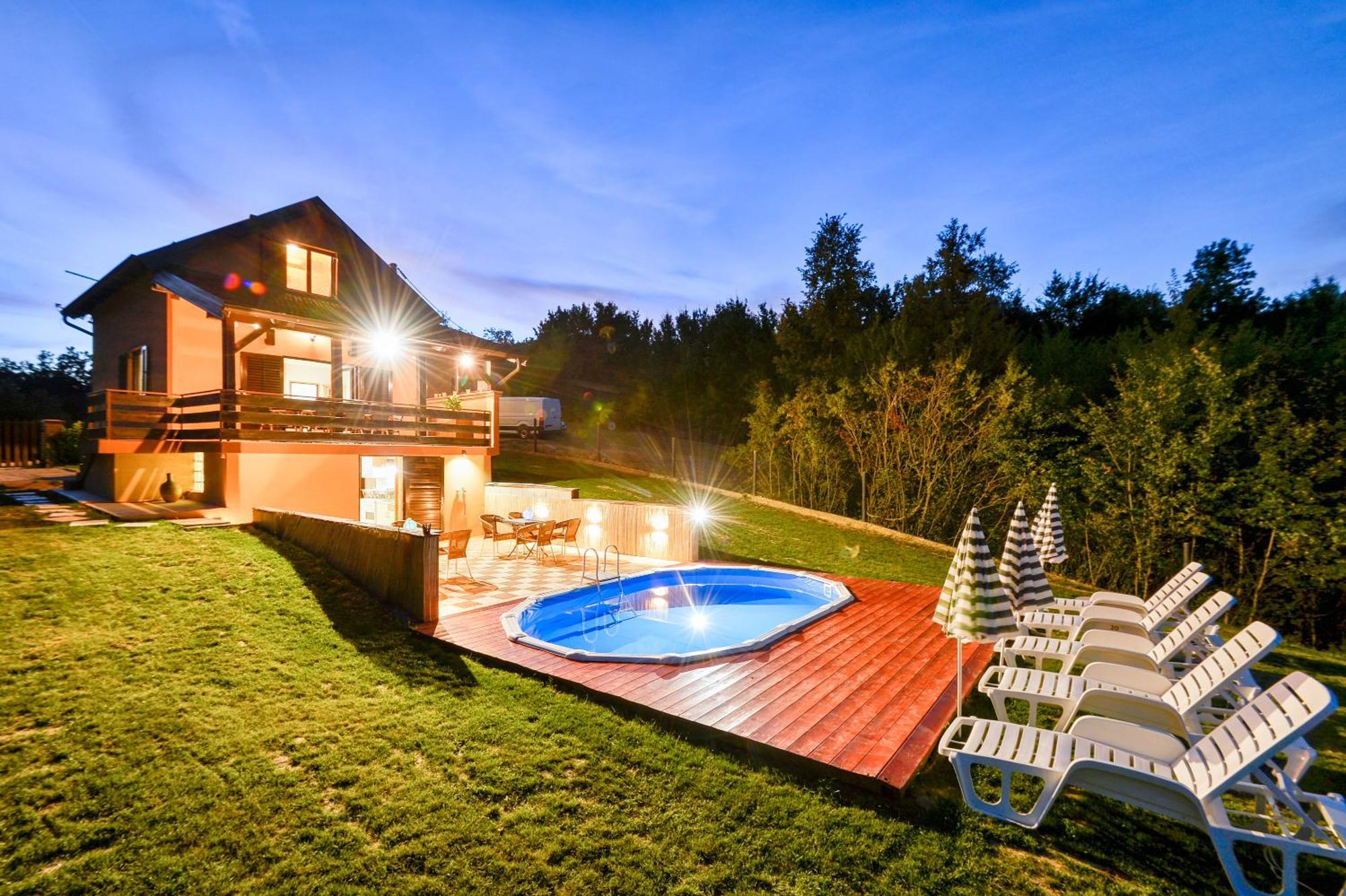 Jungle House With Private Pool And Hot Tub Villa Sveti Ivan Zelina Ngoại thất bức ảnh